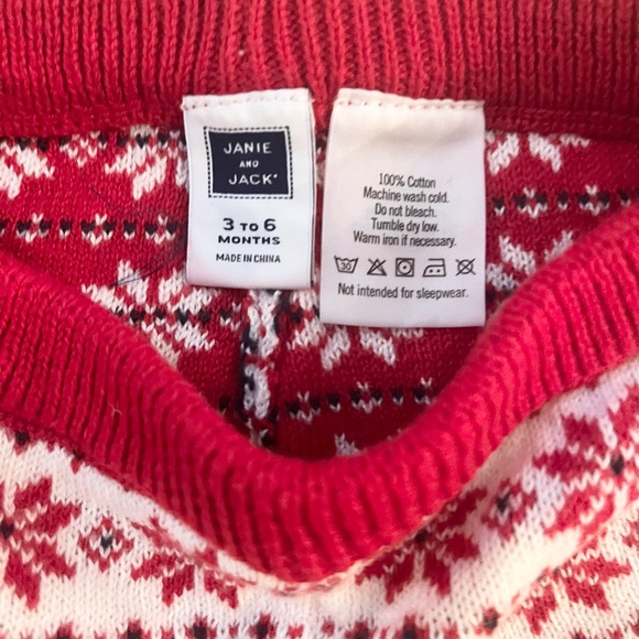 Janie and Jack Baby Sweater Pant and Matching Hat - Picture 2 of 4